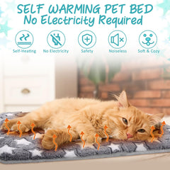 VitalCozy cama gato térmica dos en uno reversible para siestas cálidas