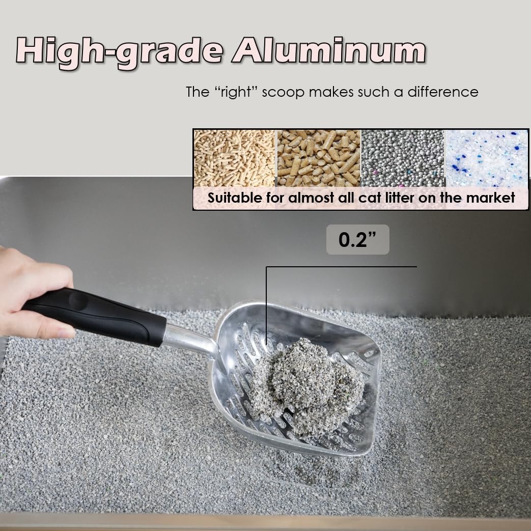 Cazo de aluminio pulido de Vitisyao, recoge grumos de forma eficiente.