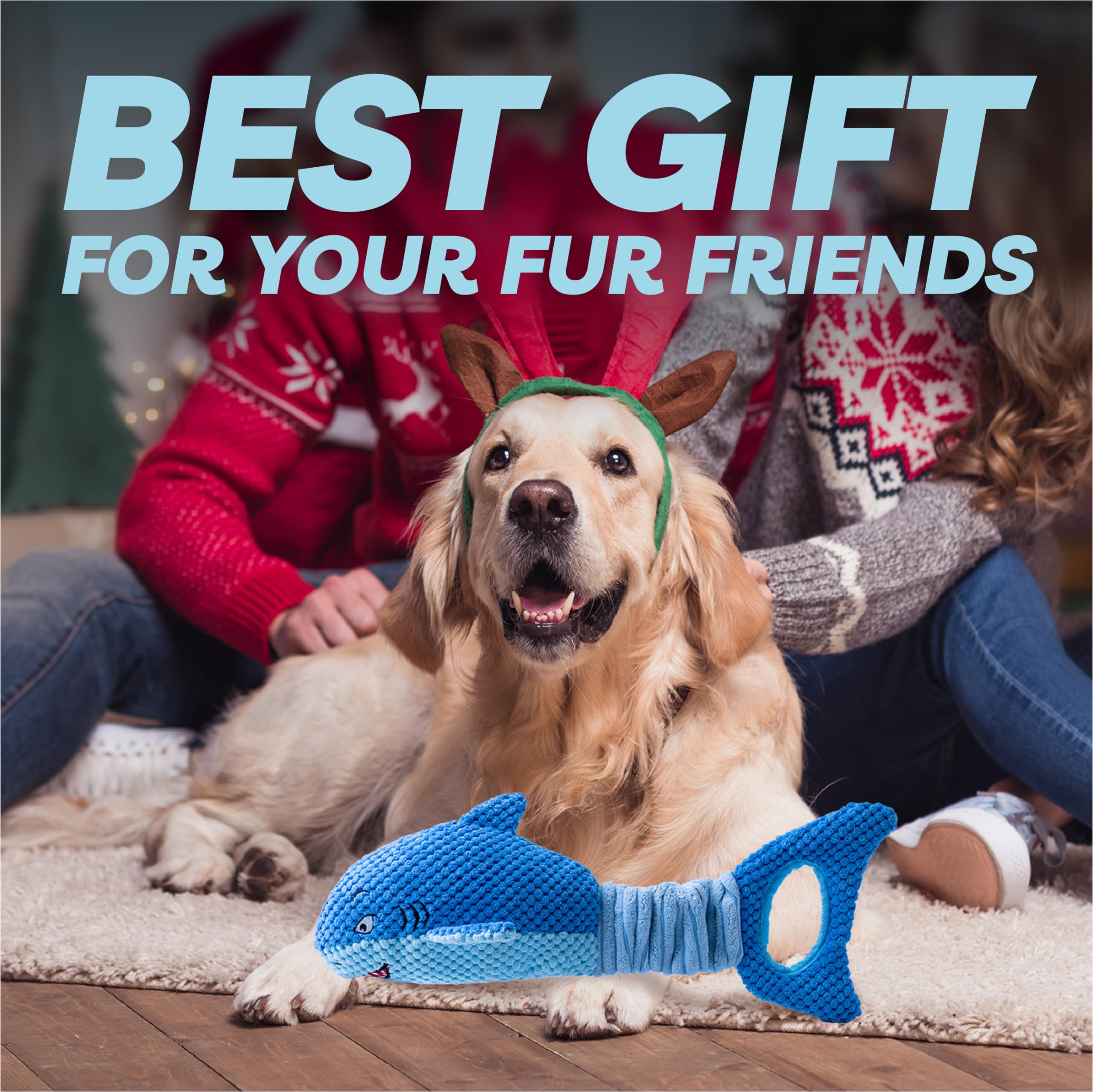 Regalo festivo Vitscan para perros grandes, duradero y divertido.