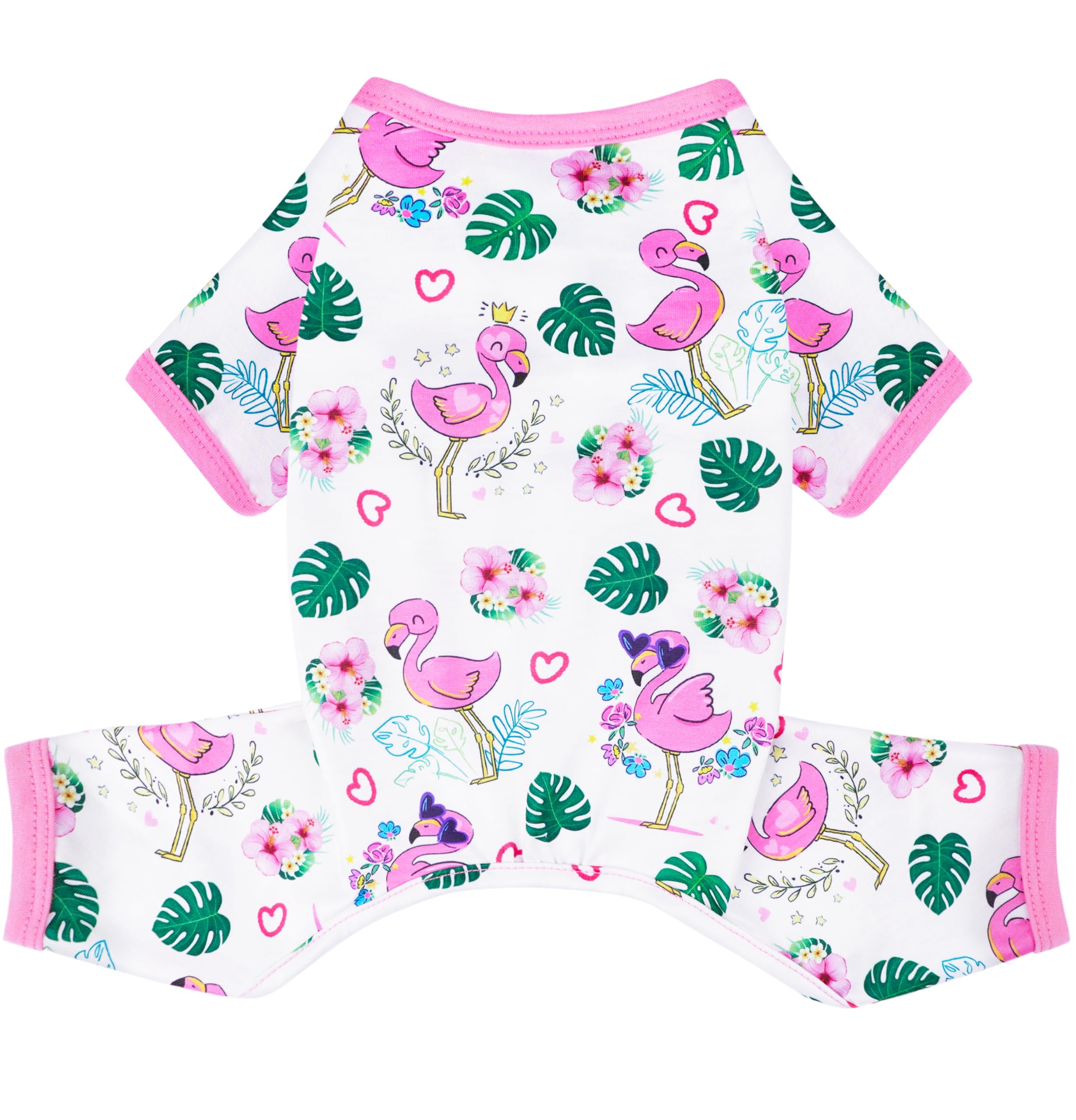 Pijama Viunimo para perro con patrón de pato lindo, cómodo para verano