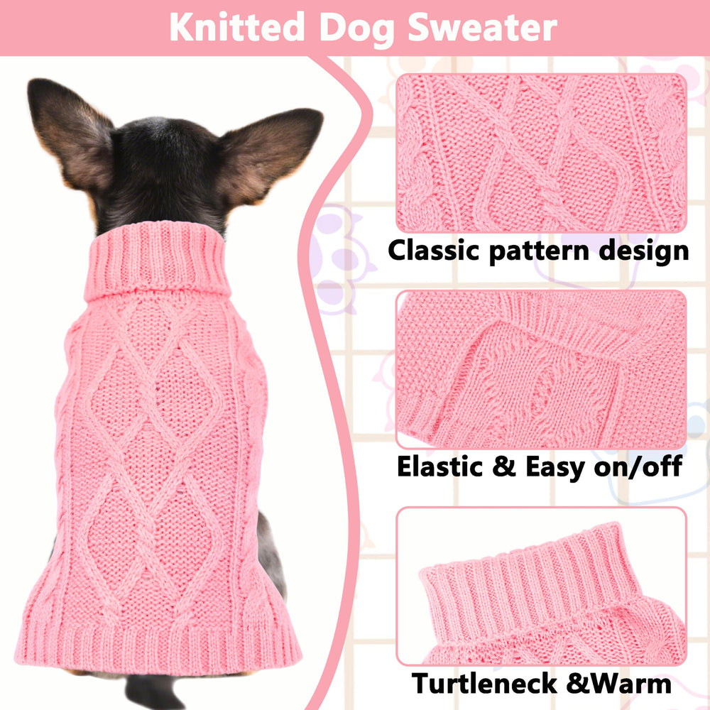 Viunimo sueter perro pequeno en colores brillantes para estilo.