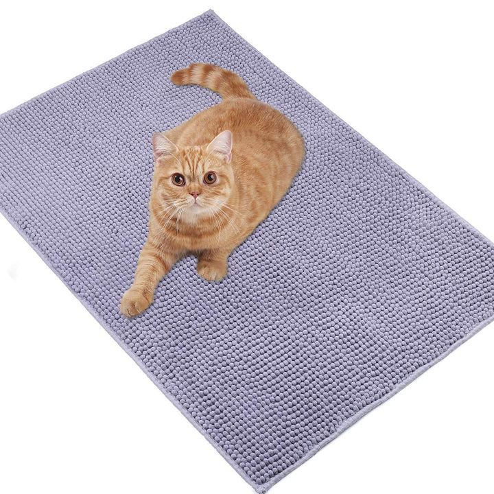 Alfombra anti-arena para gato VIVAGLORY con microfibra 3D y captura de arena.
