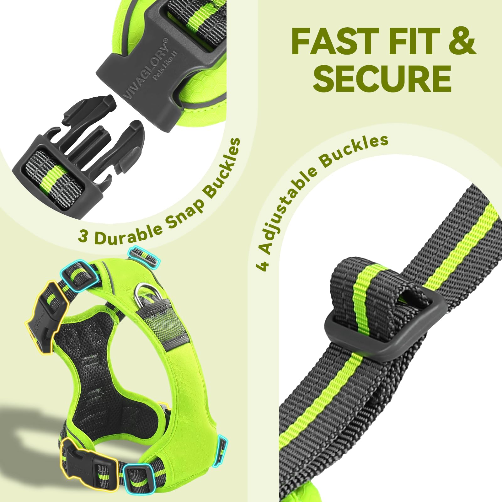 VIVAGLORY EaseWalk con asa de seguridad para control rápido