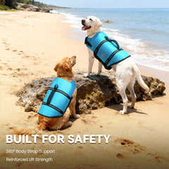 Chaleco VIVAGLORY para perro azul XXS con asa para llevarlo fácilmente.