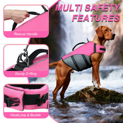 Chaleco salvavidas VIVAGLORY, cuello ergonómico para flotar con comodidad.