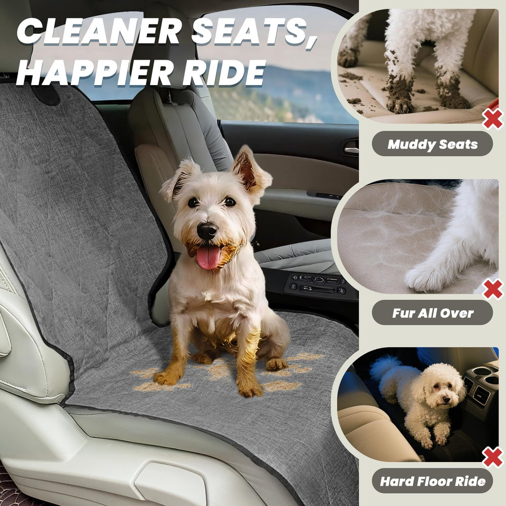 Funda para asiento delantero de mascotas VIVAGLORY: comodidad y limpieza fáciles en trayectos.