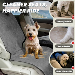 Funda para asiento delantero de mascotas VIVAGLORY: comodidad y limpieza fáciles en trayectos.