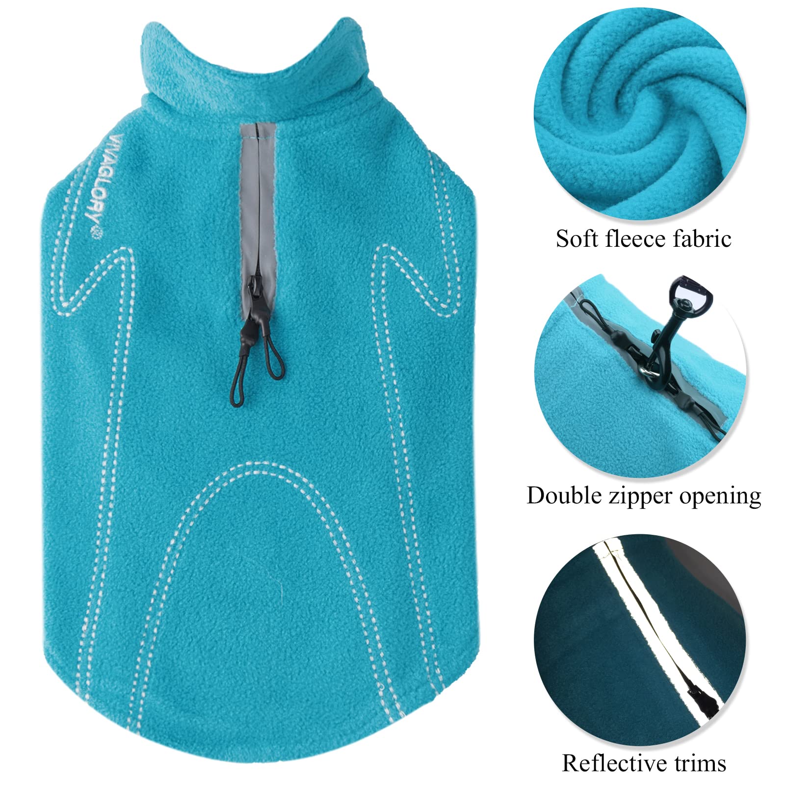 VIVAGLORY capa de invierno con doble forro, ideal para paseos fríos.