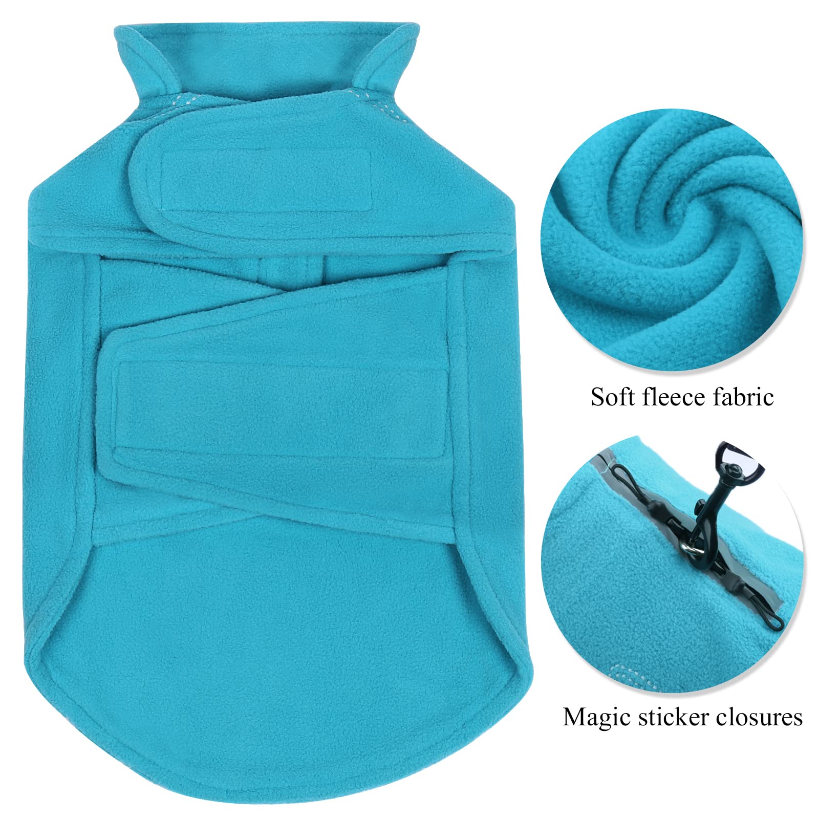 VIVAGLORY chaqueta con cierre Velcro y gancho para ajuste seguro.