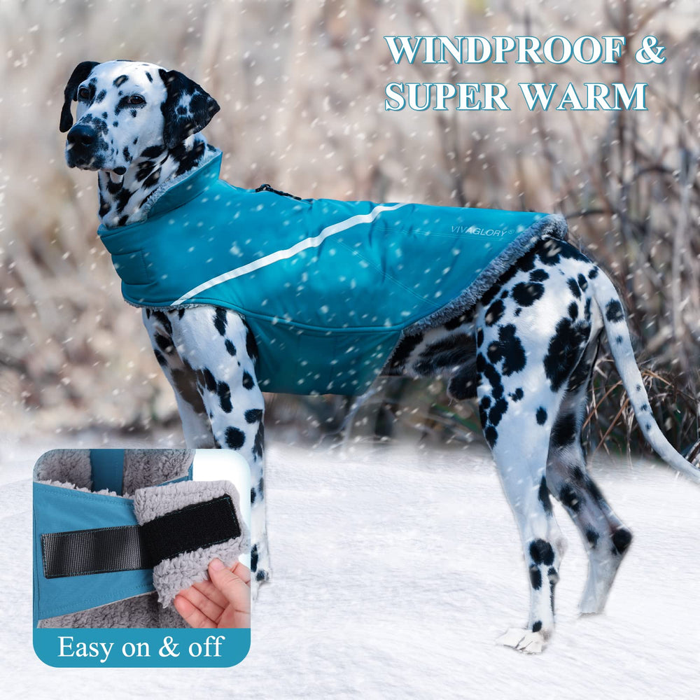VIVAGLORY Snowrap, abrigo con hueco para arnés, fácil de poner.