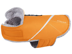 Abrigo VIVAGLORY Snowrap visto de frente, mantiene al perro abrigado.