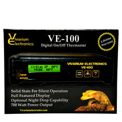 VE-100 de Vivarium Electronics, termostato de mesa con pantalla retroiluminada para controlar la temperatura