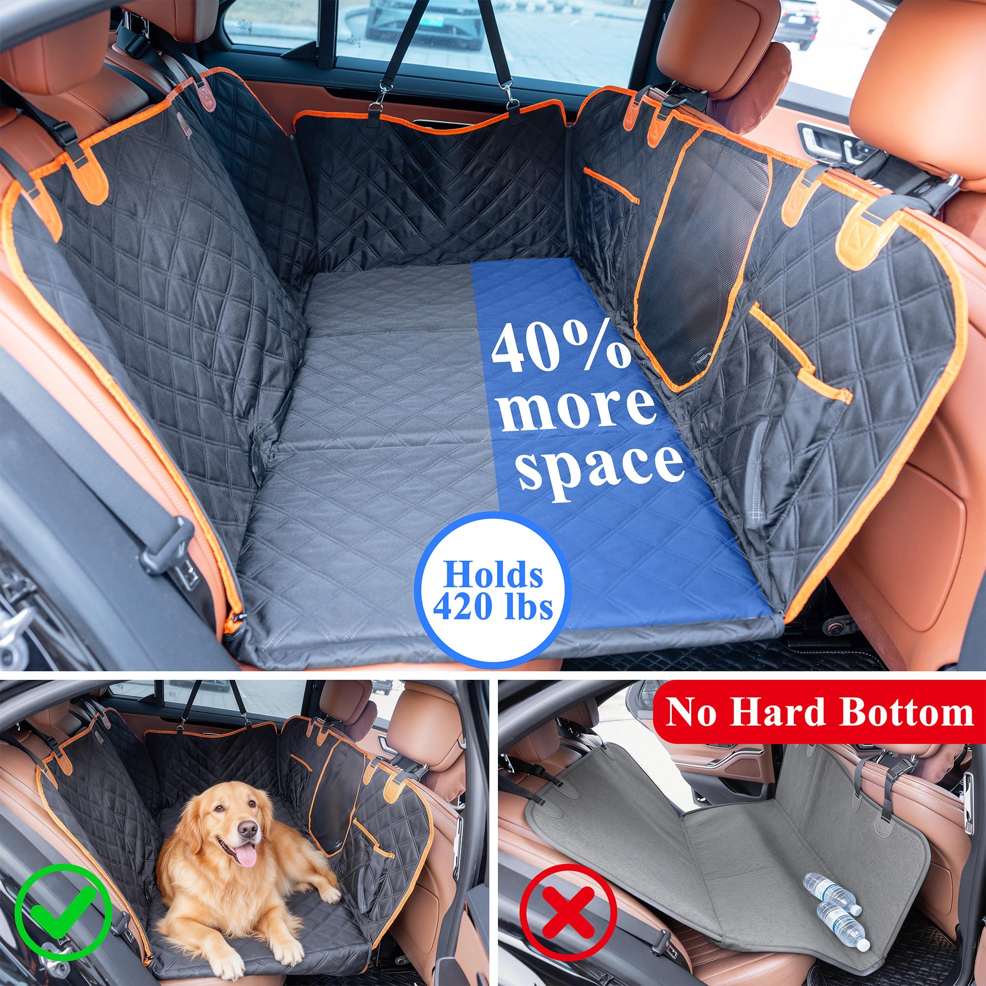 Funda impermeable de VIVASNIFF para proteger asientos durante paseos con perros.