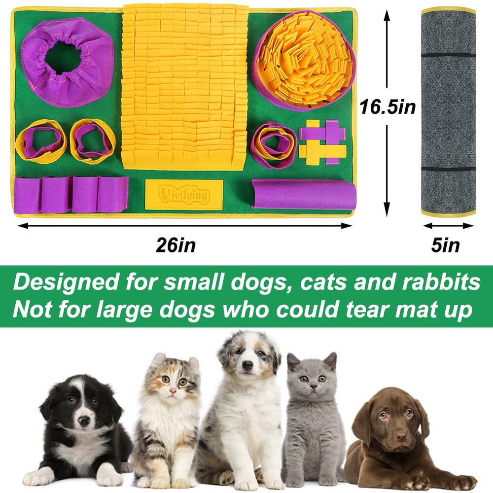 Alfombra olfato Vivifying interactiva para perros, ideal para estimular juego