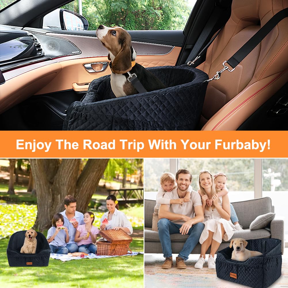 Vivifying asiento coche para perros, funda lavable para limpieza rápida y mantenimiento.