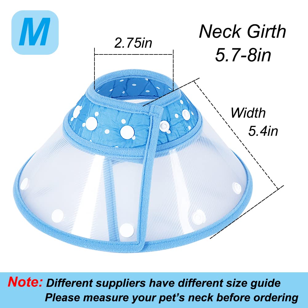 Cono Elizabethano Vivifying para gatos pequeños, azul