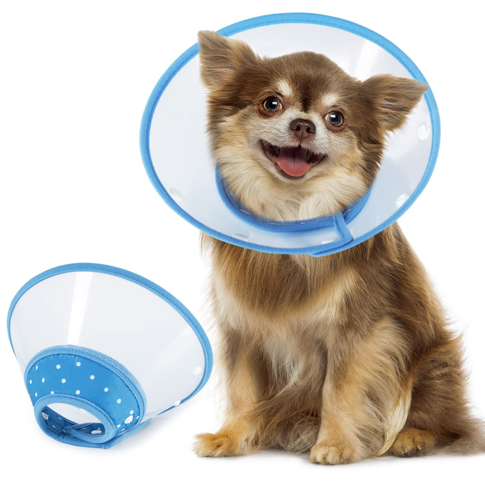 Cono Vivifying para perros pequeños ajustable 8-9.6 pulgadas, cómodo y ligero.