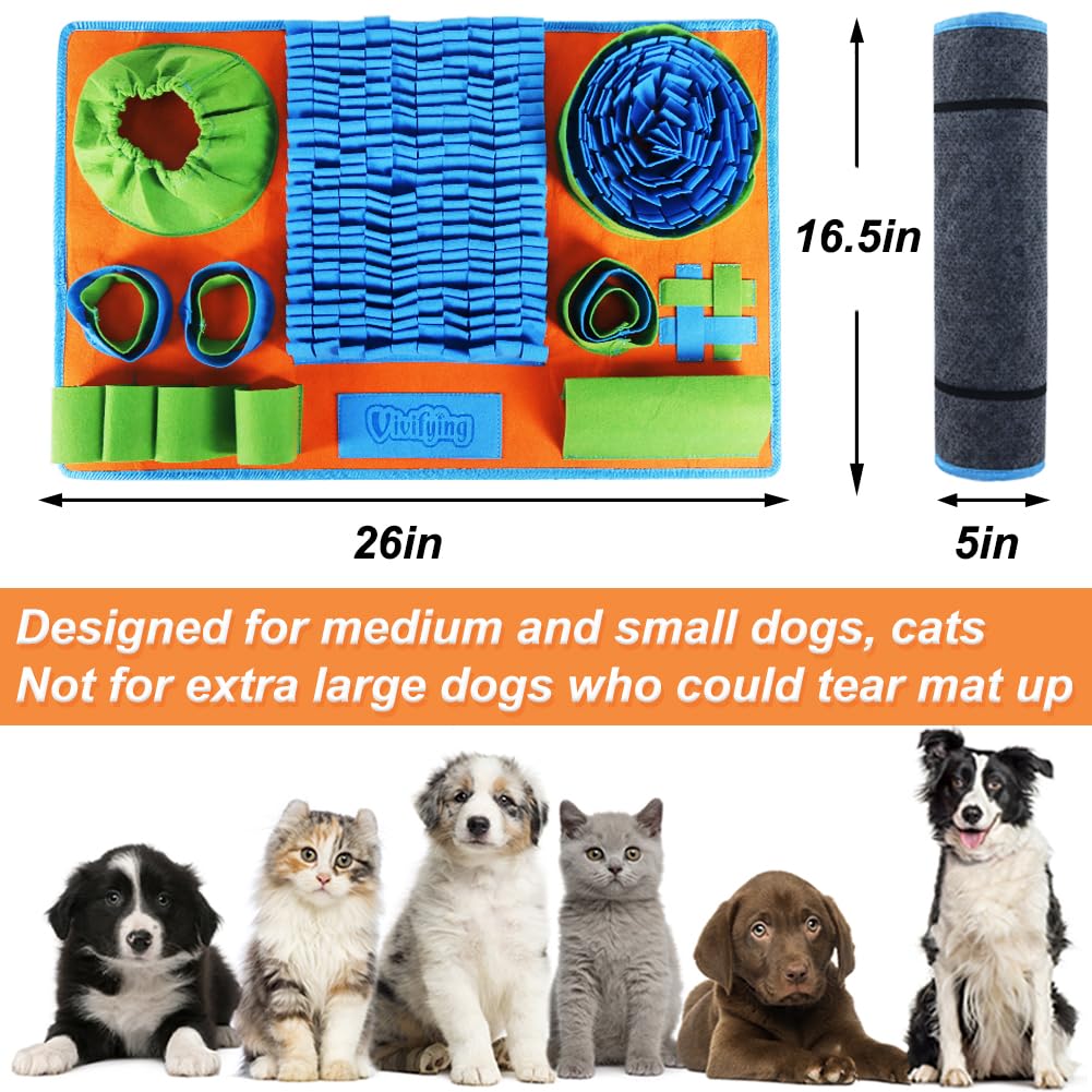 Vivifying Snuffle Mat con 8 lugares ocultos para golosinas, diversión y entrenamiento.