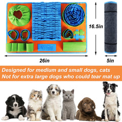 Vivifying Snuffle Mat con 8 lugares ocultos para golosinas, diversión y entrenamiento.