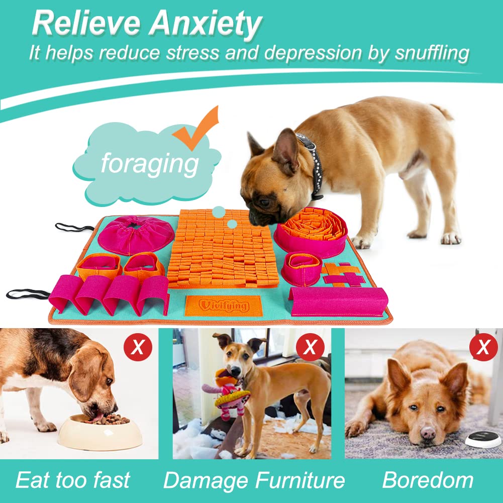 Diseño portátil de la Vivifying Snuffle Mat con bandas para almacenamiento.