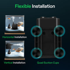 Conexiones de salida flexibles permiten adaptar tuberías fácilmente.