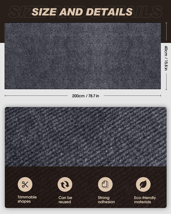 Diseño recortable de Vivoyan; ajuste preciso para muebles y escaleras de gato.