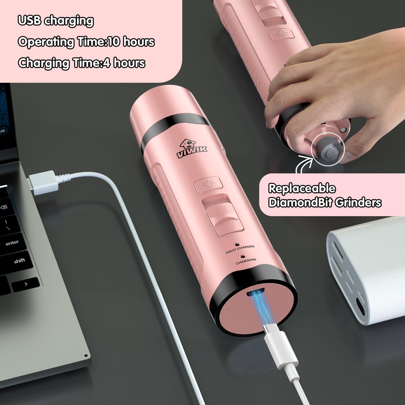 ViWIK uso doméstico para perros y gatos, grooming cómodo.