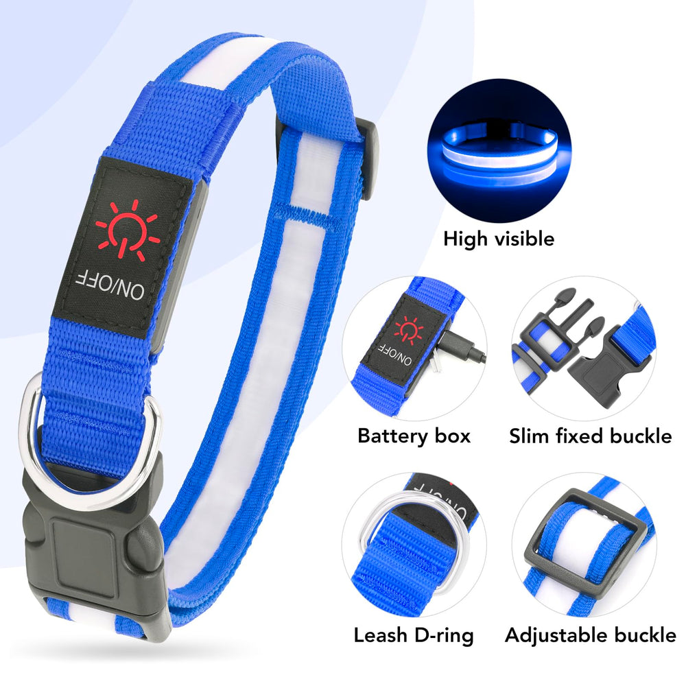 Vizpet collar con alta visibilidad, hasta 500 metros.