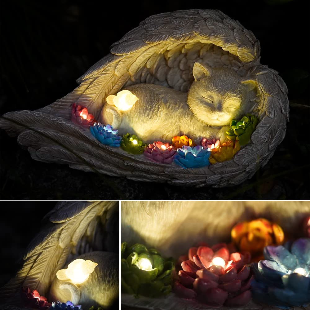 Piedra conmemorativa para tumba de gato, diseño en resina