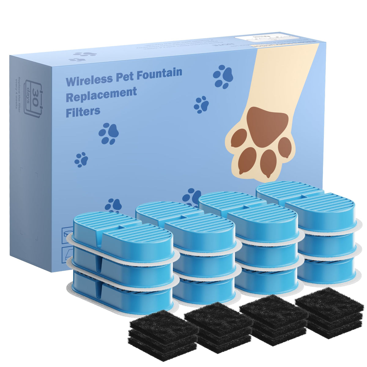 VKIMISS filtros carbón para fuente de gatos; mejora sabor y olor del agua