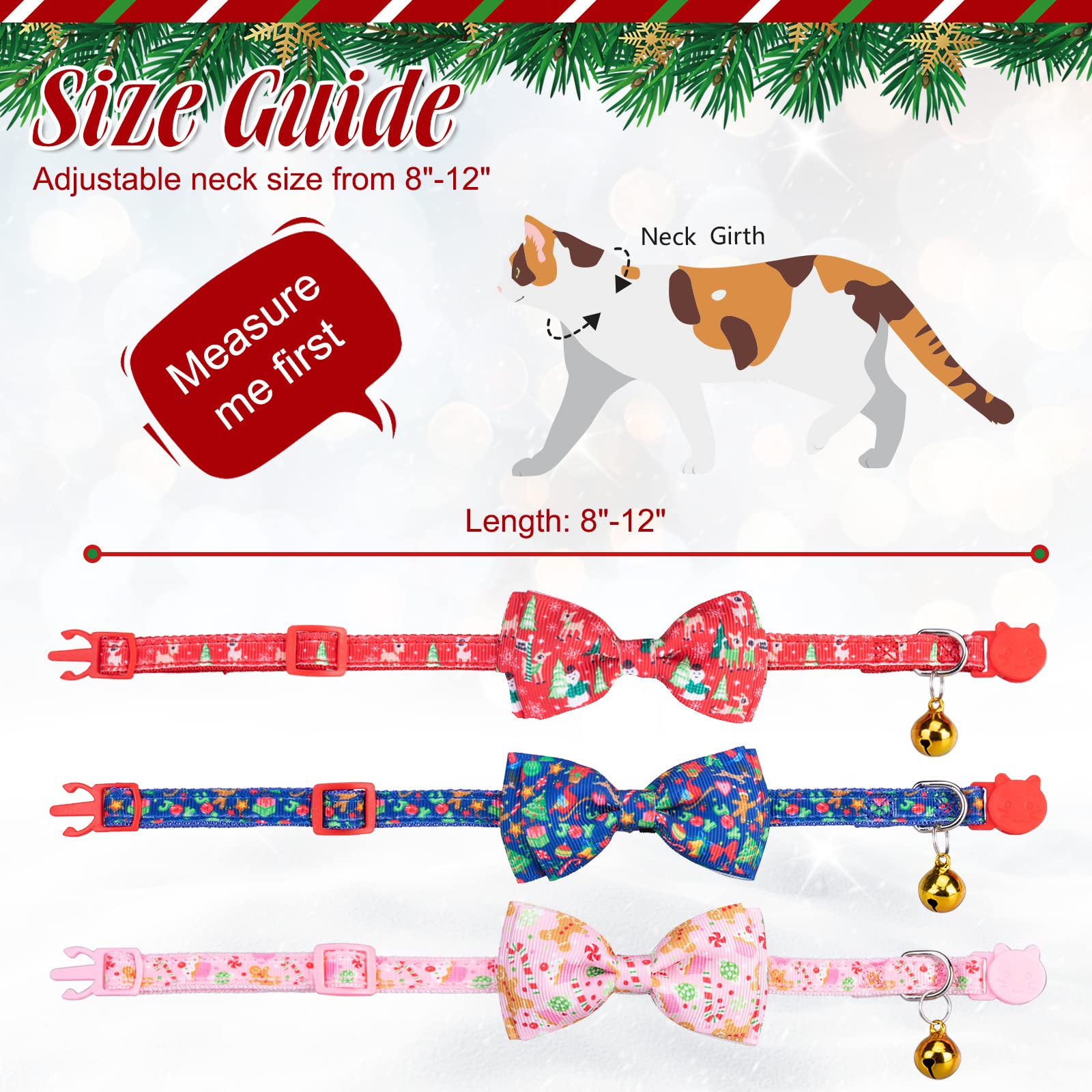 Pack de 3 collares VKPETFR, opción práctica para cambiar de look festivo