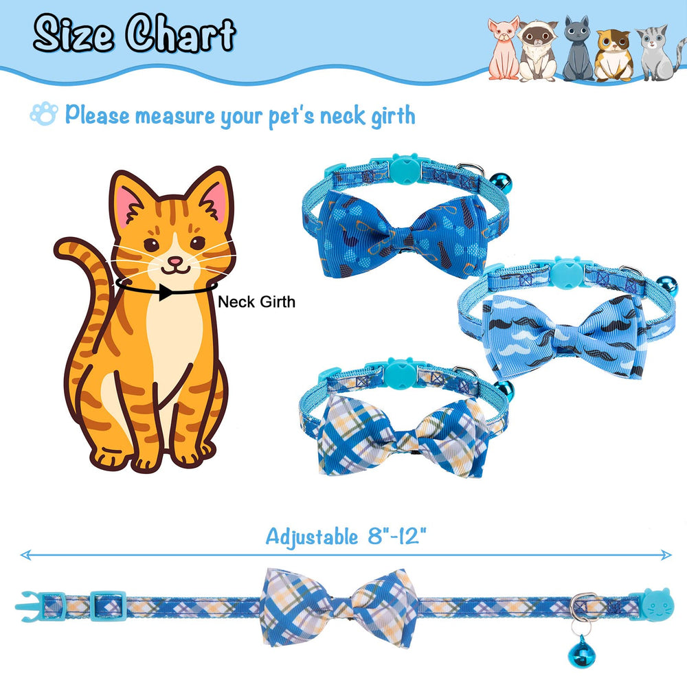 Patrones divertidos en collar VKPETFR para gatos