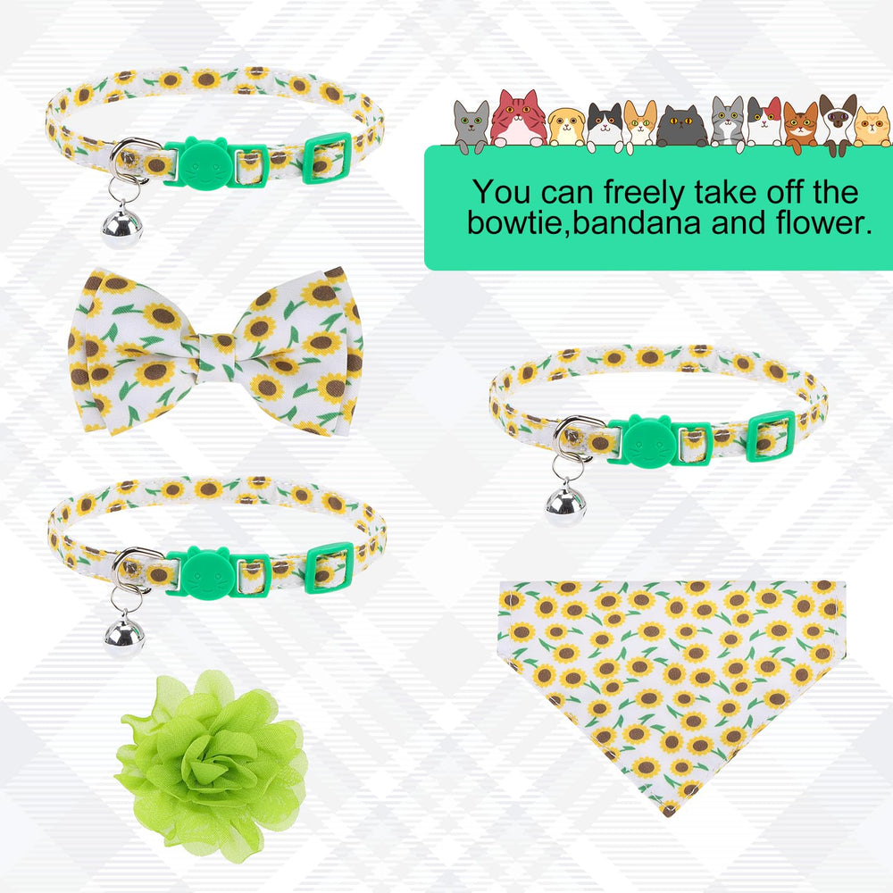VKPETFR collar gatos ajuste 8-12 pulgadas para tamaños pequeños.