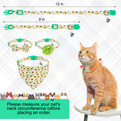 VKPETFR collar gatos flor con dijes removibles para personalización diaria.