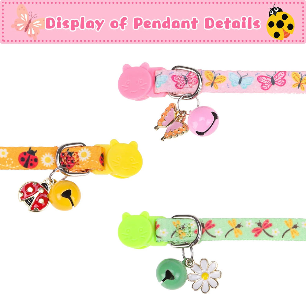 VKPETFR collar con pendientes adorables, estilo coordinado para gatos.