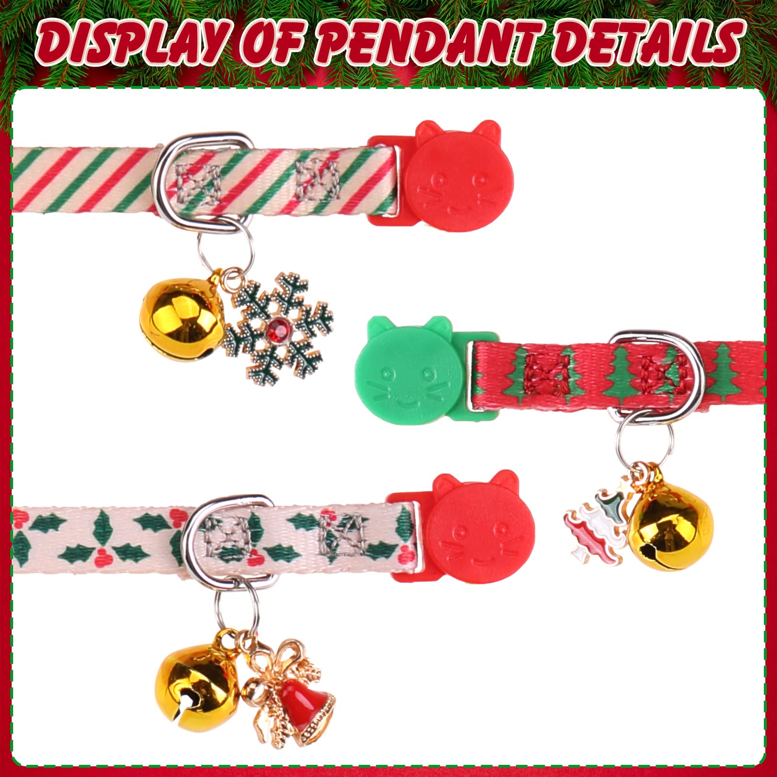 VKPETFR pendientes-navidad-collar: detalles navideños adorables para salidas.