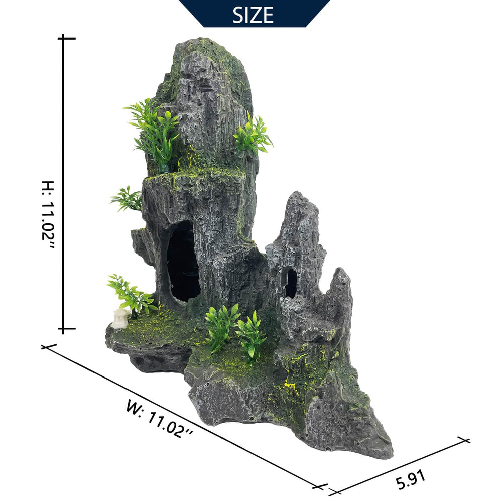 VMCN decoración acuario con plantas artificiales para realzar el paisaje