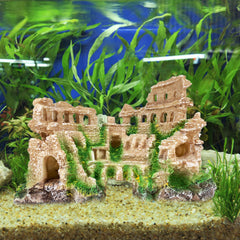 VMCN arco de castillo para acuario, entrada realista para los peces.
