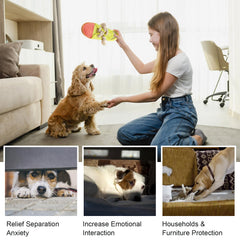 vocheer Mordedor durable para perros, amarillo, ideal para masticar y evitar daños.