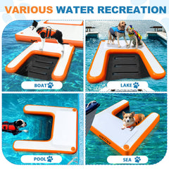 VOFiTNY escalera flotante para perros en piscina, seguridad y comodidad