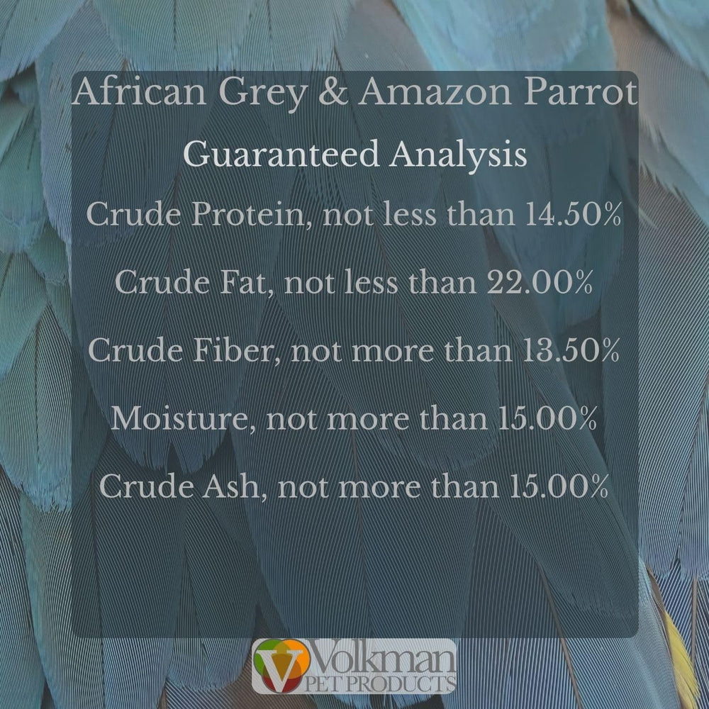 Volkman alimento loro gris africano: tamaño práctico para almacenar y porcionar