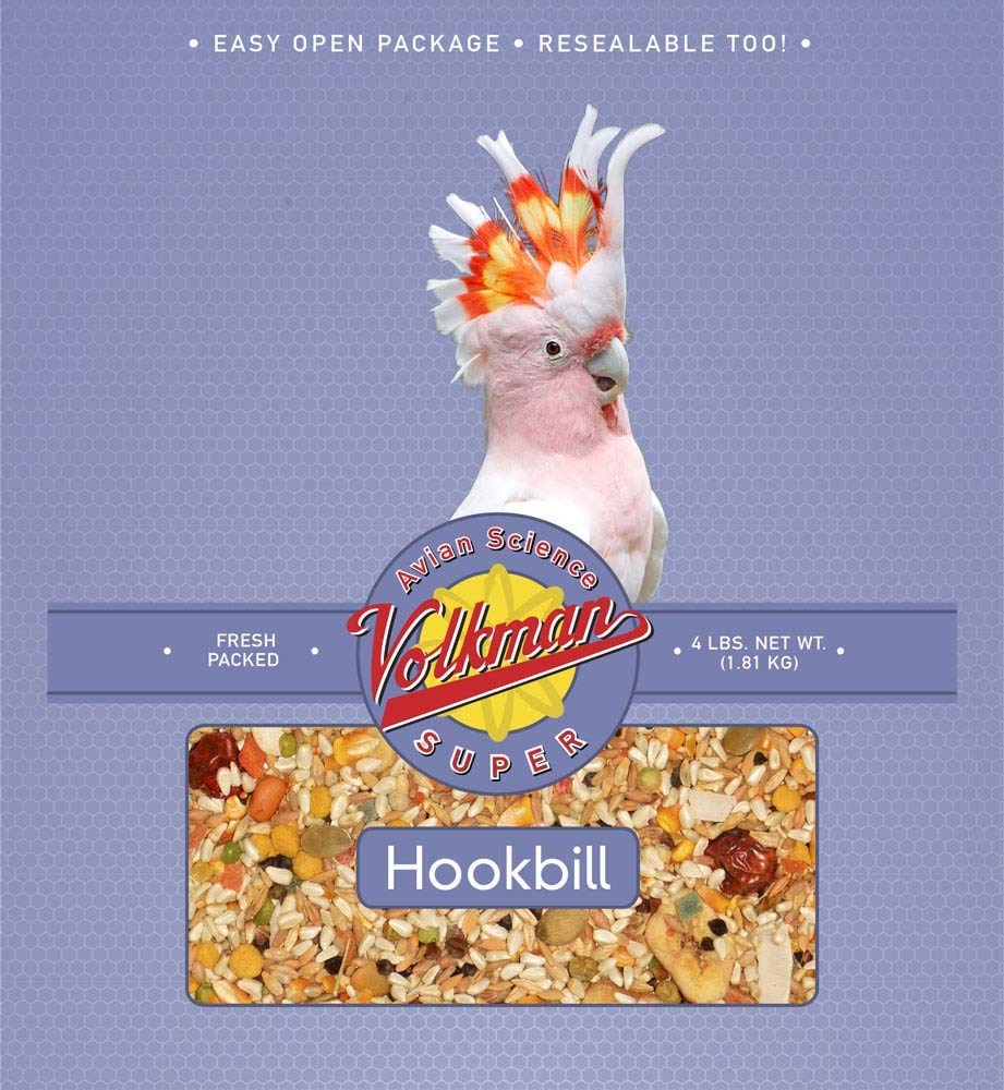 Volkman Ciencia Avícola Hookbill, mezcla en doble paquete de 1,81 kg para alimentación suplementaria