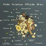 Volkman Avian Science Super African Grey, etiqueta con información nutricional clara.
