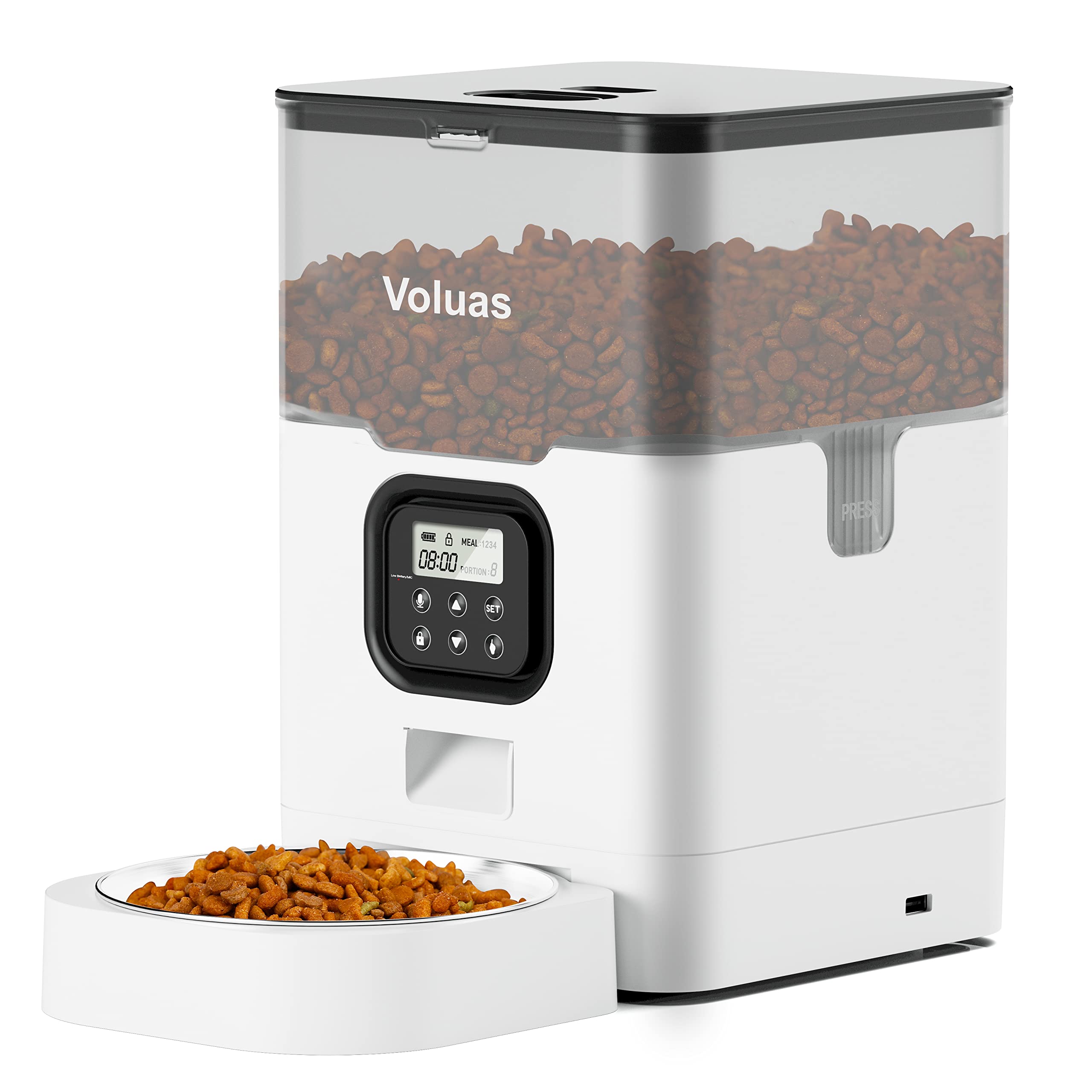 Voluas comedero automático para gatos con temporizador para programar comidas