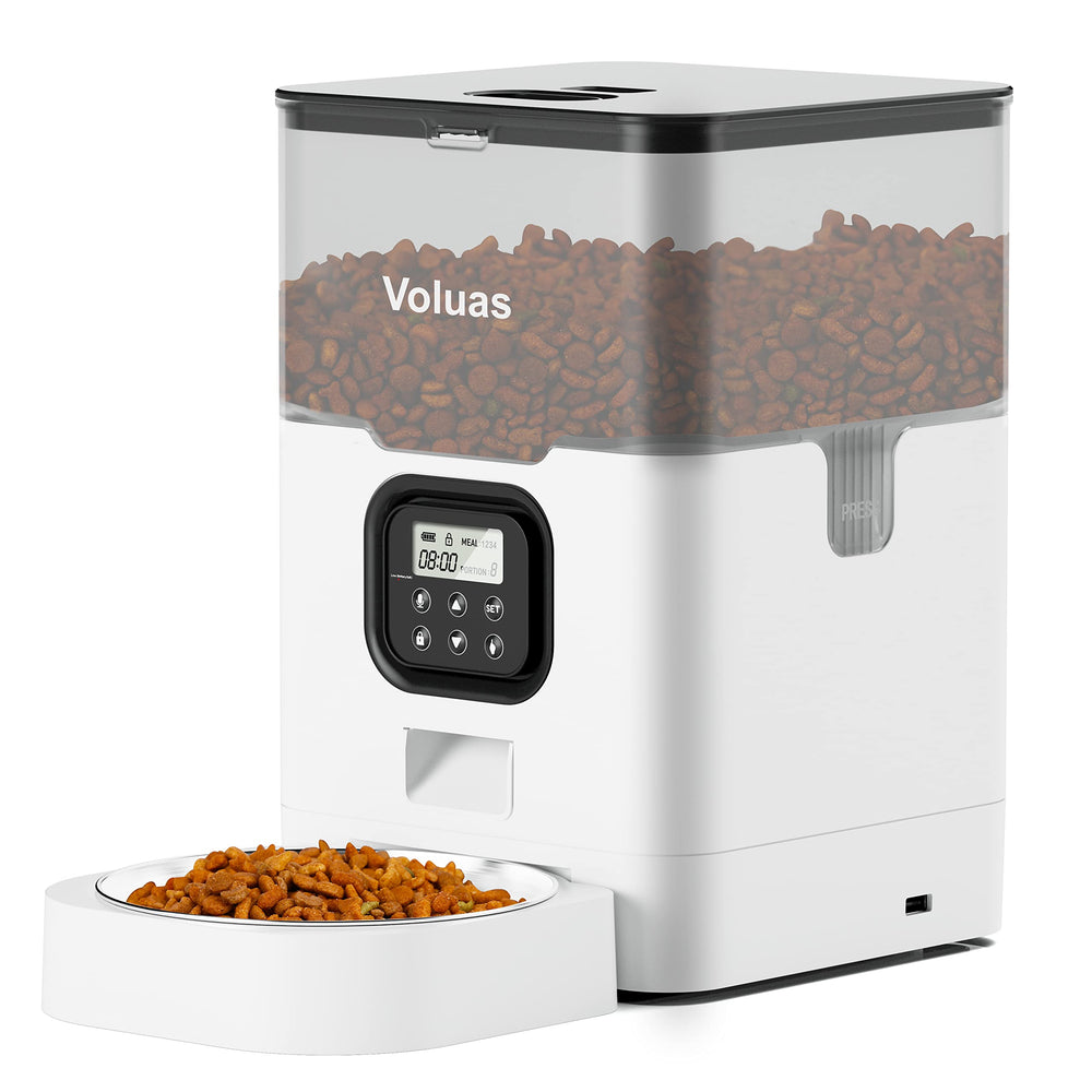 Voluas comedero automático para gatos con temporizador para programar comidas