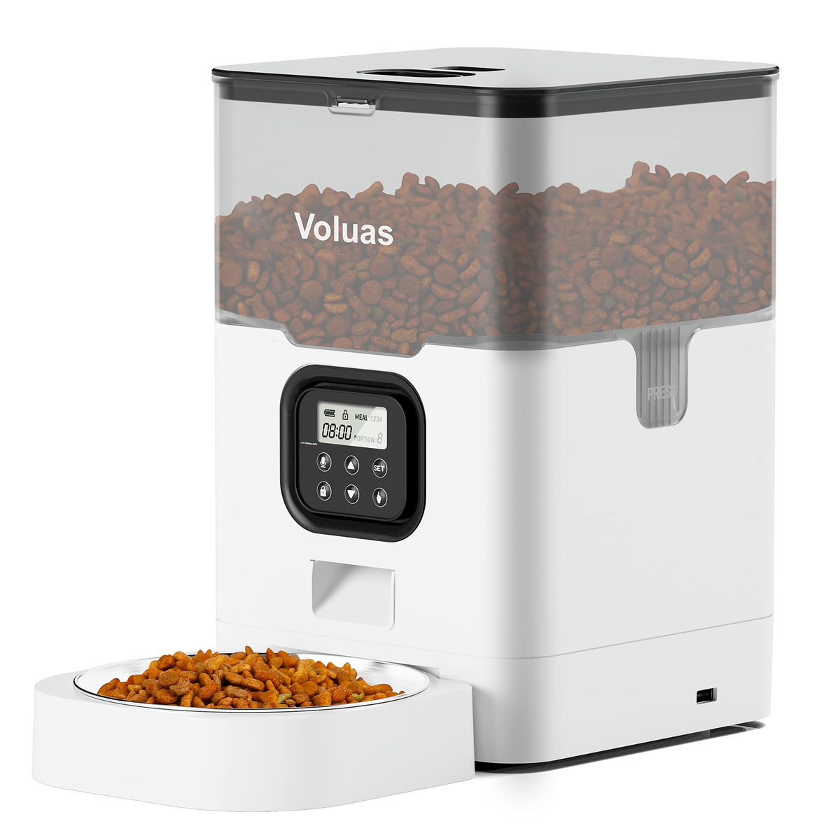 Voluas comedero automático para gatos con temporizador para programar comidas