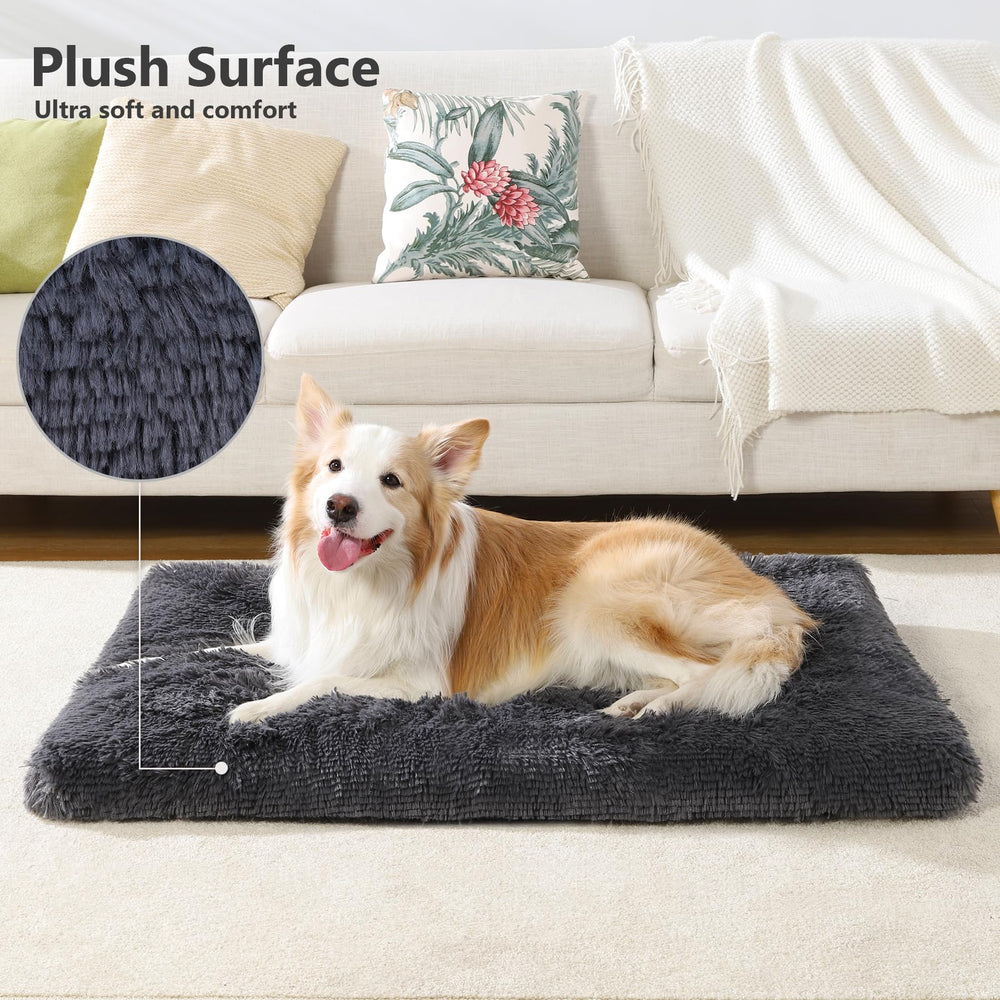 Vonabem cama para perro XL llena de fibras para mayor acolchado y descanso.