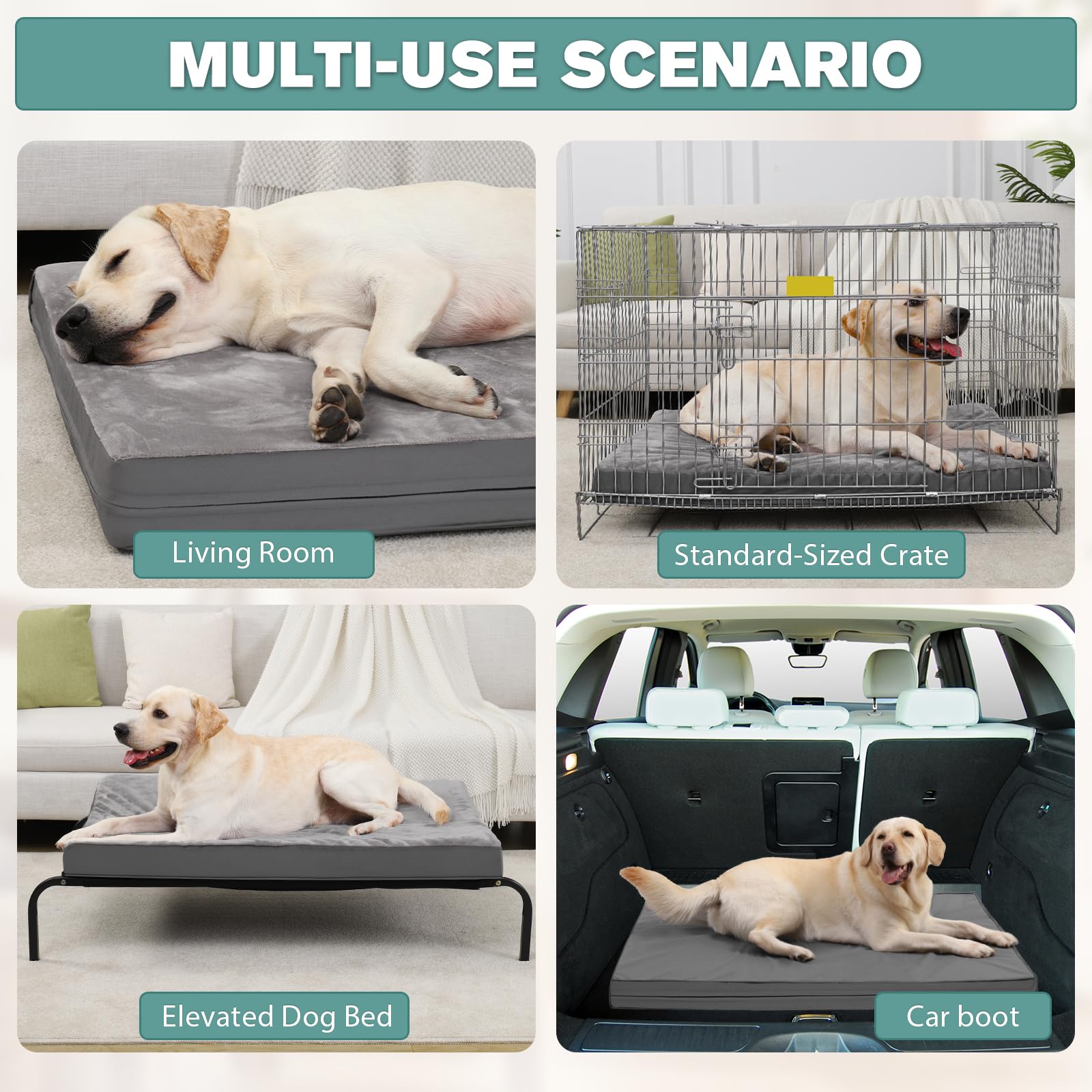 Vonabem cama-perro-xl medidas 41x27 para perros grandes