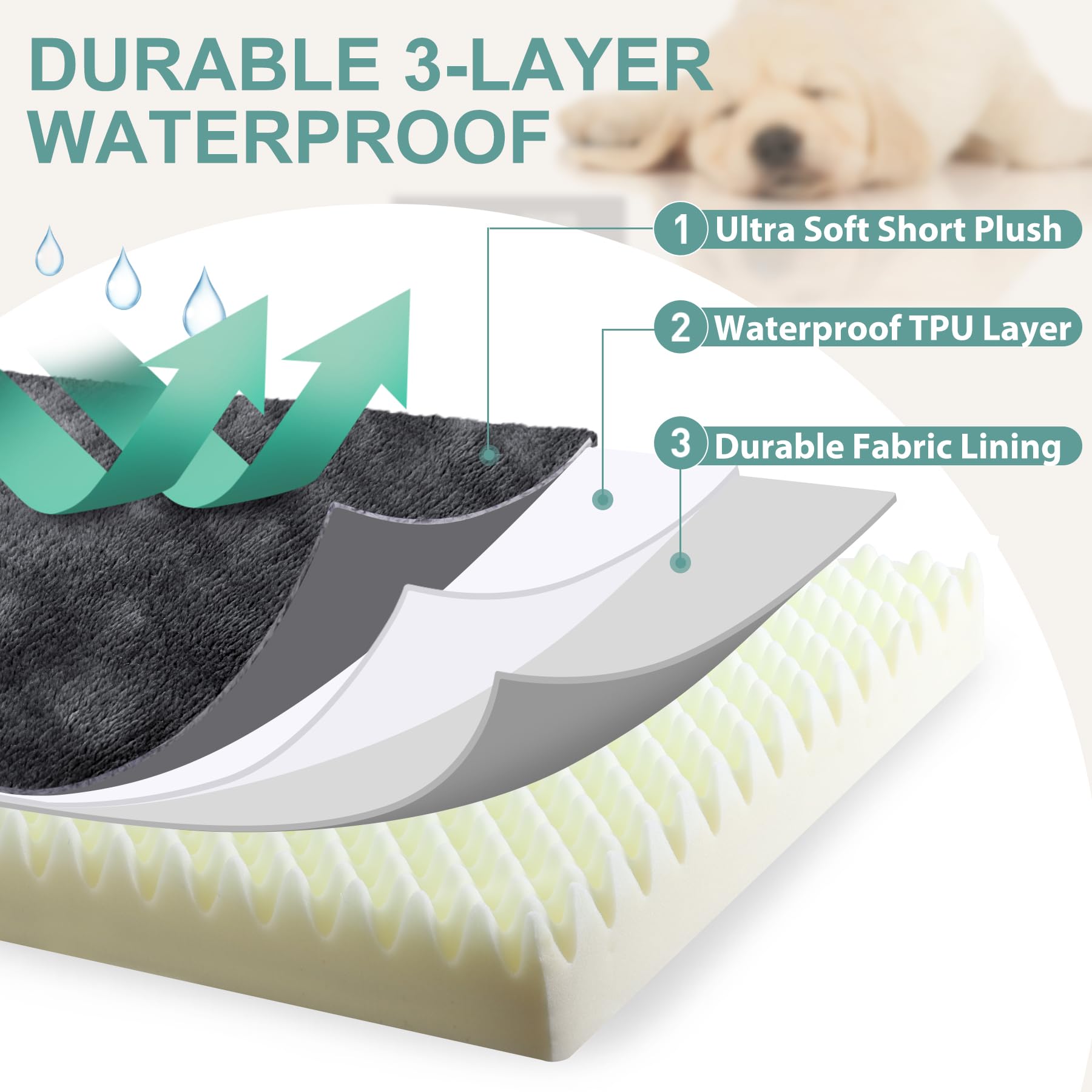 Funda removible y lavable de la cama Vonabem para cuidado sencillo