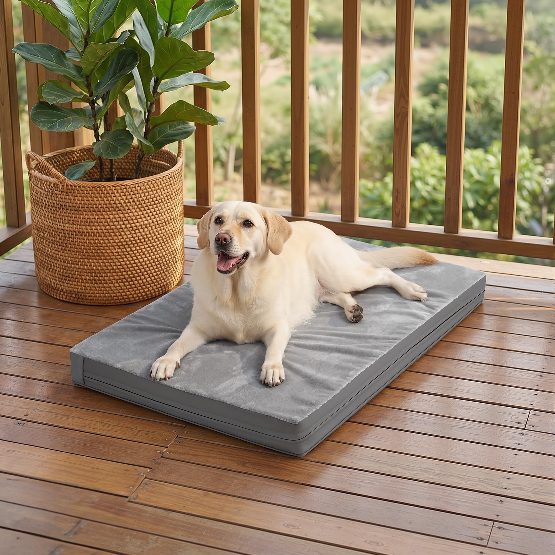 Vonabem cama 53x36 pulgadas para perros grandes.